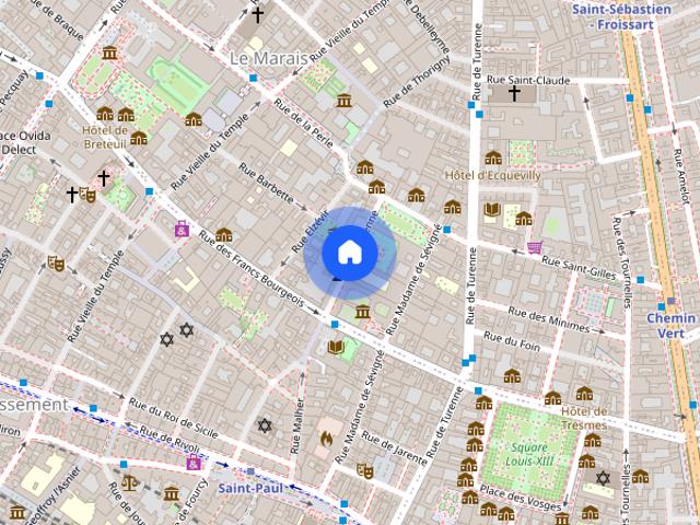Tout savoir sur cet appartement dans le quartier Archives, à Paris 3ème