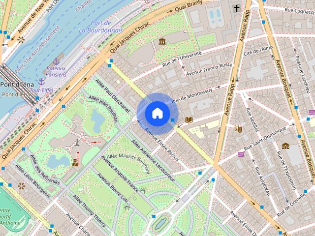 Tout savoir sur cet appartement dans le quartier Gros Caillou, à Paris 7ème