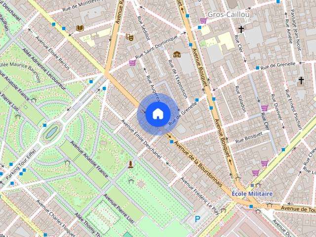 Tout savoir sur cet appartement dans le quartier Gros Caillou, à Paris 7ème