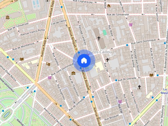 Tout savoir sur cet appartement dans le quartier Gros Caillou, à Paris 7ème