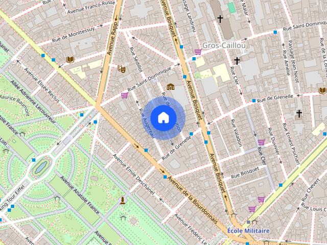 Tout savoir sur cet appartement dans le quartier Gros Caillou, à Paris 7ème