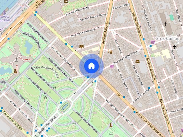 Tout savoir sur cet appartement dans le quartier Gros Caillou, à Paris 7ème
