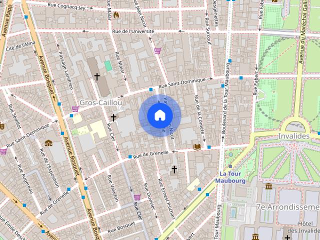 Tout savoir sur cet appartement dans le quartier Gros Caillou, à Paris 7ème