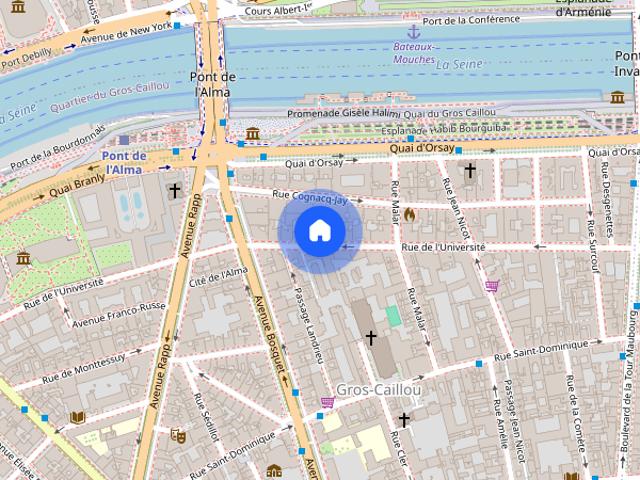 Tout savoir sur cet appartement dans le quartier Gros Caillou, à Paris 7ème