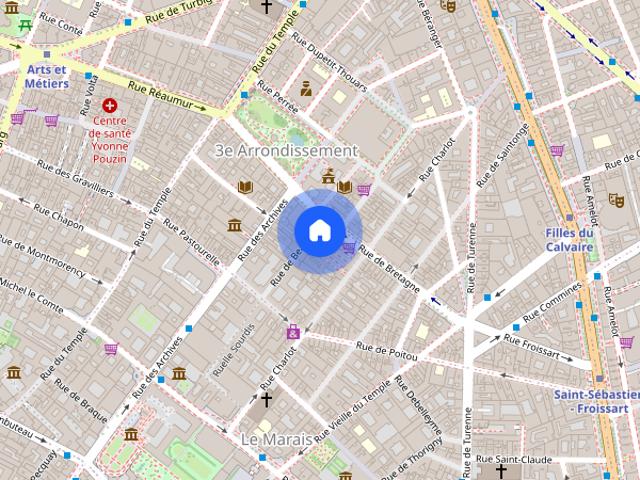 Tout savoir sur cet appartement dans le quartier Enfants Rouges, à Paris 3ème