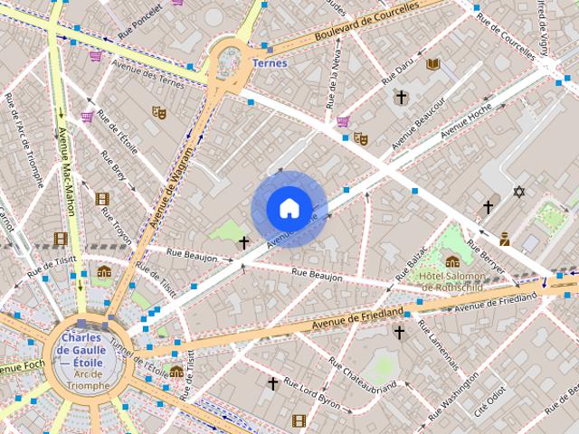 Tout savoir sur cet appartement dans le quartier Hoche Friedland, à Paris 8ème