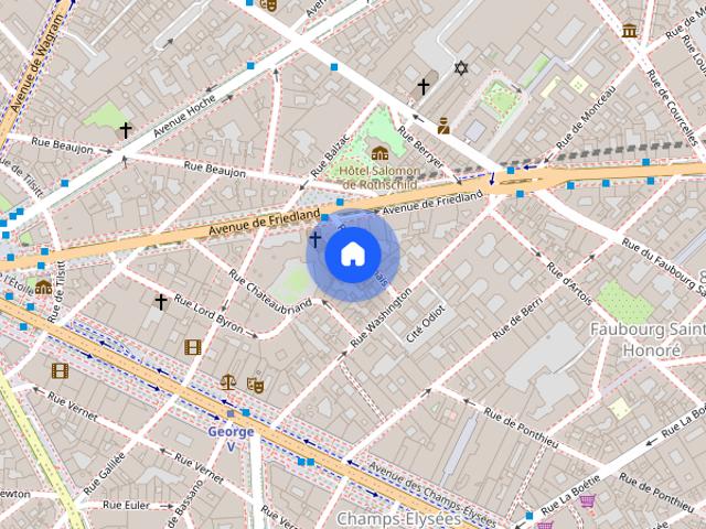 Tout savoir sur cet appartement dans le quartier Hoche Friedland, à Paris 8ème