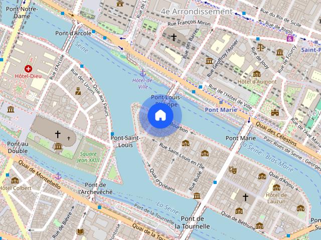 Tout savoir sur cet appartement dans le quartier Île Saint Louis, à Paris 4ème