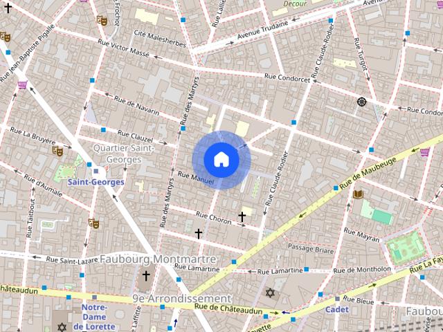 Tout savoir sur cet appartement dans le quartier Lorette Martyrs, à Paris 9ème