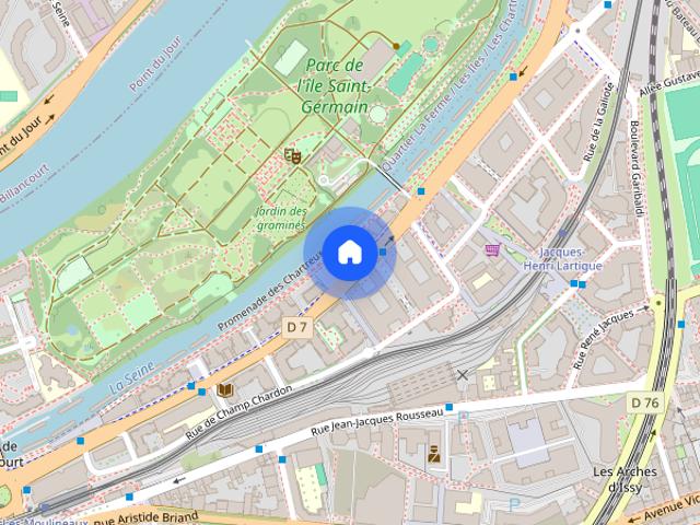 Tout savoir sur cet appartement dans le quartier Le Petit Pont Amphibie, à Issy les Moulineaux