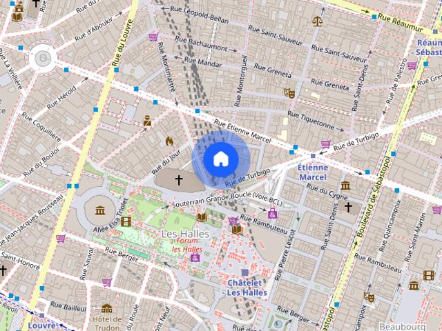 Tout savoir sur cet appartement dans le quartier Les Halles, à Paris 1er