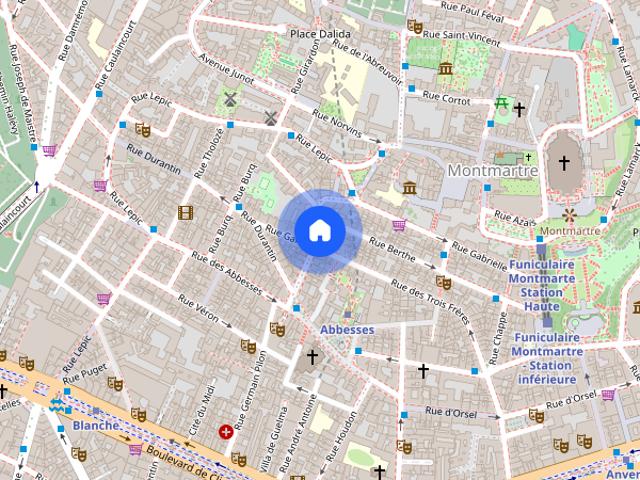 Tout savoir sur cet appartement dans le quartier Montmartre, à Paris 18ème