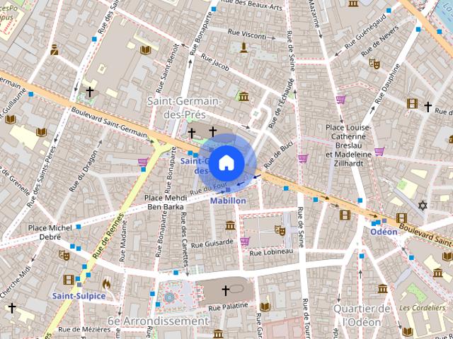 Tout savoir sur cet appartement dans le quartier Saint Germain des Prés, à Paris 6ème