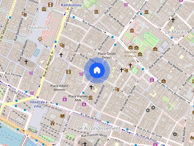 Tout savoir sur cet appartement dans le quartier Saint Gervais, à Paris 4ème