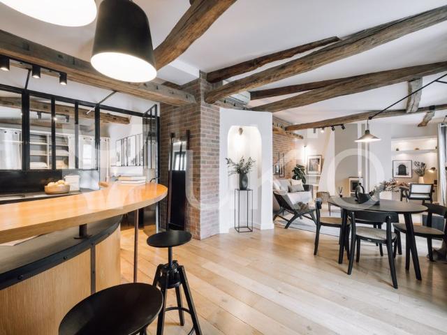 Tout savoir sur cet appartement dans le quartier Saint Gervais, à Paris 4ème