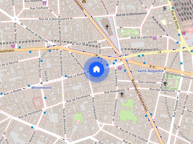 Tout savoir sur cet appartement dans le quartier Saint Philippe du Roule, à Paris 8ème