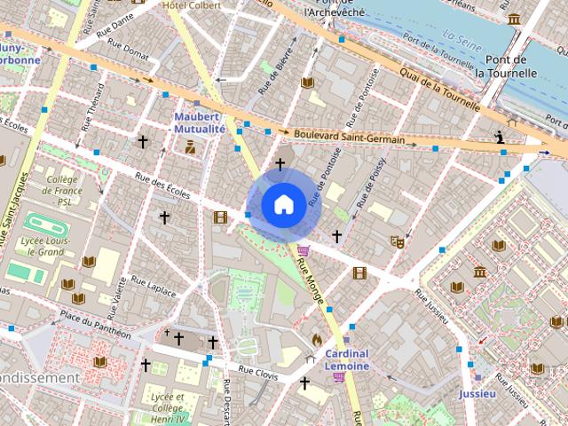 Tout savoir sur cet appartement dans le quartier Saint Victor, à Paris 5ème