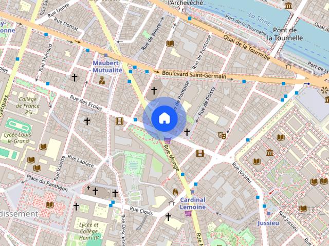 Tout savoir sur cet appartement dans le quartier Saint Victor, à Paris 5ème