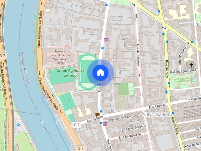 Tout savoir sur cet appartement dans le quartier Silly Gallieni, à Boulogne Billancourt