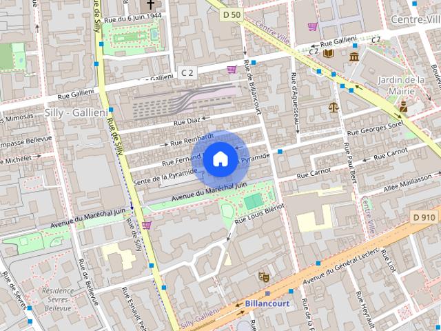 Tout savoir sur cet appartement dans le quartier Silly Gallieni, à Boulogne Billancourt