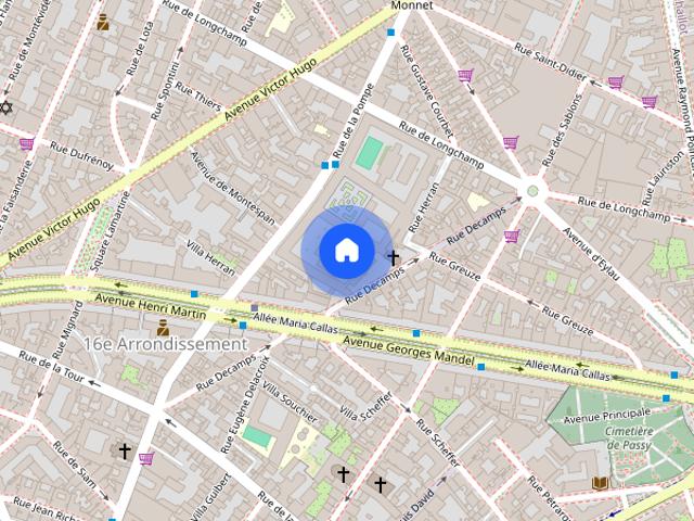Tout savoir sur cet appartement dans le quartier Porte Dauphine, à Paris 16ème