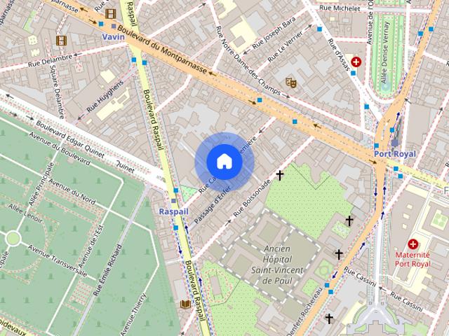 Tout savoir sur cet appartement dans le quartier Raspail Montparnasse, à Paris 14ème
