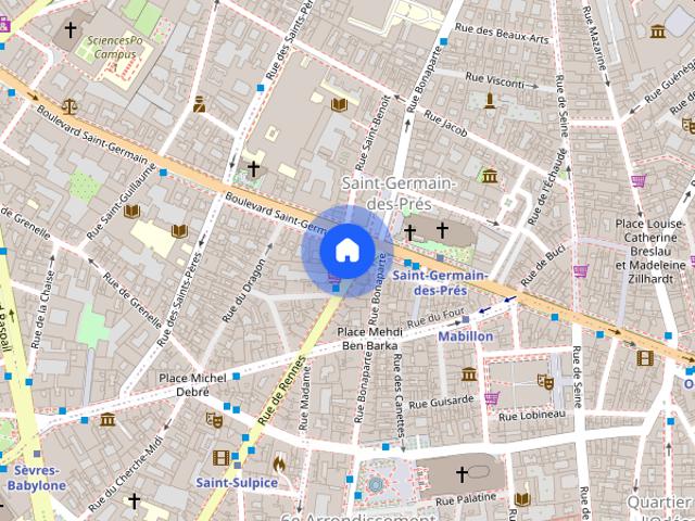Tout savoir sur cet appartement dans le quartier Rennes, à Paris 6ème