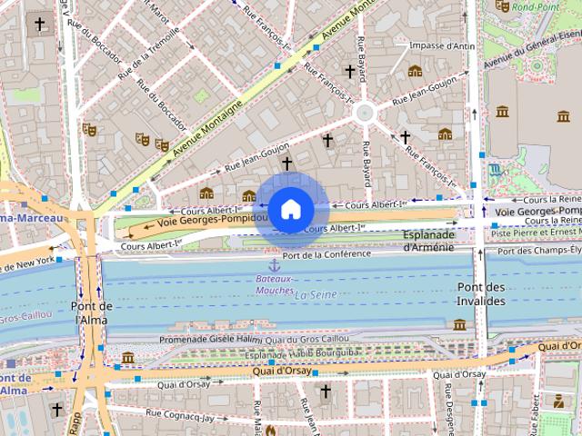 Tout savoir sur cet appartement dans le quartier Triangle d'Or, à Paris 8ème