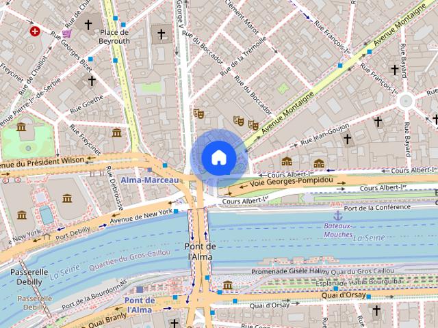 Tout savoir sur cet appartement dans le quartier Triangle d'Or, à Paris 8ème