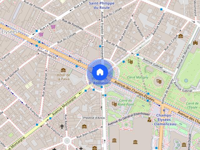 Tout savoir sur cet appartement dans le quartier Triangle d'Or, à Paris 8ème
