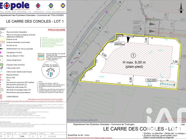 Toulouges Vente Terrain 66