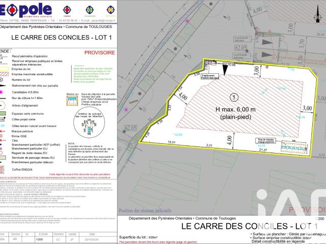 Toulouges Vente Terrain 66