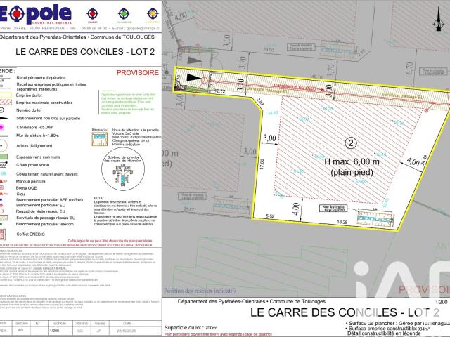 Toulouges Vente Terrain 66