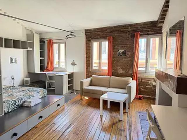 Toulouse 31000 Achat / Vente appartement 1 pièce t1 au dernier étage
