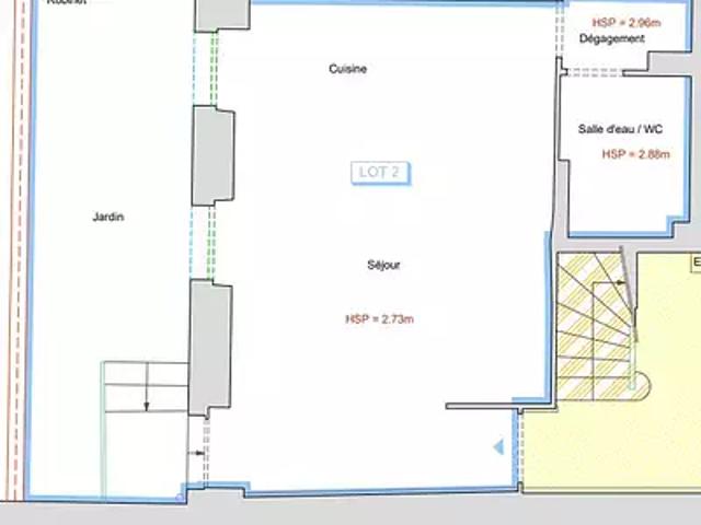 Toulouse 31000 Achat / Vente appartement 1 pièce t1 terrasse