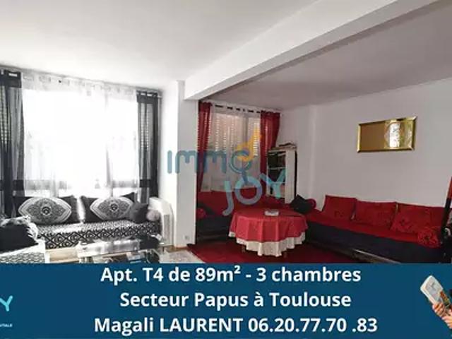 Toulouse 31100 Achat / Vente appartement 4 pièces t4