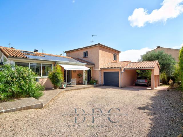 TOULOUSE PURPAN VILLA T4/5 DE 130m2 AU SOL 3 CHAMBRES PISCINE GARAGE VERANDA CARPORT GRAND TERRAIN 1000M2