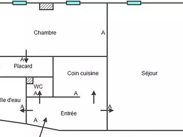 Tours 37000 Achat / Vente appartement 2 pièces t2