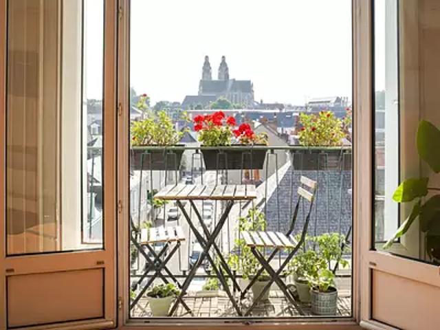 Tours 37000 Achat / Vente appartement 3 pièces t3 au dernier étage cave