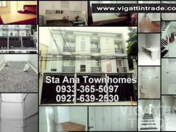 Townhouse For Sale in Sta Ana Manila STA ANA TOWNHOMES 3 Storey