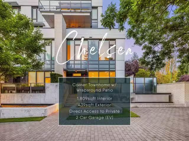 Townhouse for sale in Vancouver, Vancouver West, 601 W 31st Av.