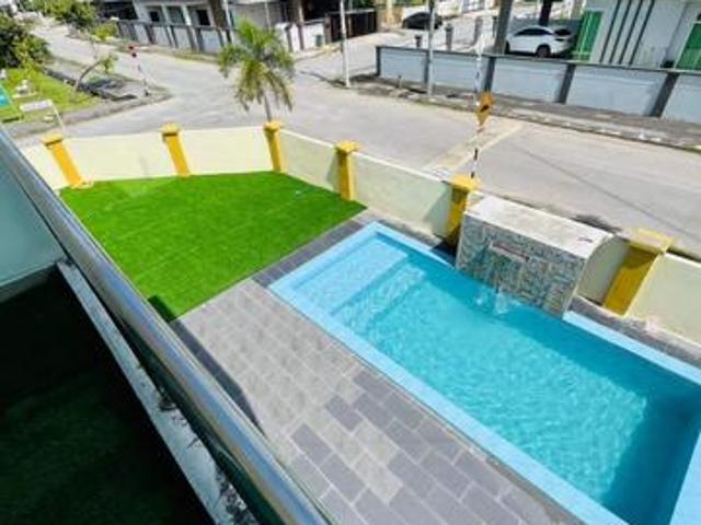 TMN PULASAN CORNER LOT CANTIK with KIDS SWIMMING POOL Malay Lot