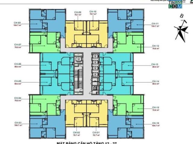 Trực tiếp PKD CĐT Rose Town bán Căn 2PN 78m2 HTLS 0%15th CK13%