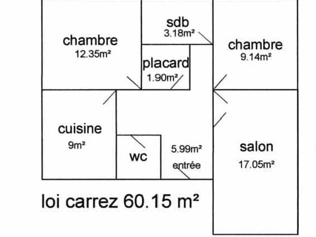 TROYES – APPARTEMENT DE TYPE 3 AVEC CAVE ET GARAGE