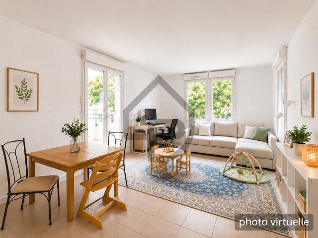 TROIS PIECES DE 70 M2 LOUE VIDE AVEC JARDIN ET TERRASSE