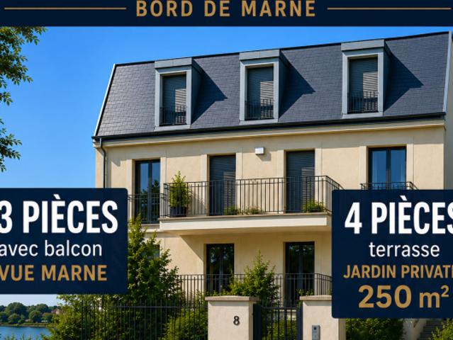 Trois Pièces neuf face Marne