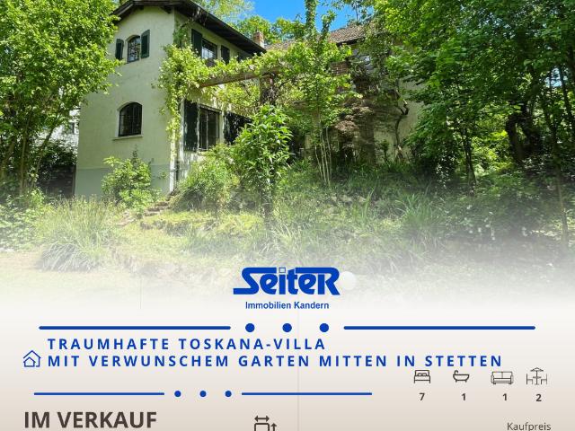 Traumhafte Toskana Villa mit verwunschenem Garten im Herzen von Lörrach Stetten