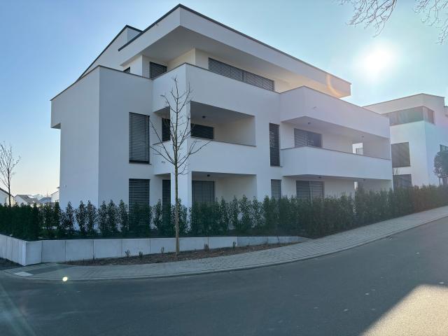 Traumhafte 2,5 Zimmer EG Neubau Eigentumswohnung mit Terrasse + eigenem Gartenanteil, provisionsfrei