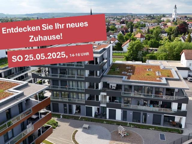 TRAUMHAFTE 3 ZIMMER NEUBAU WOHNUNG IM 1. OG MIT SÜDAUSRICHTUNG MITTEN IN LANGENAU