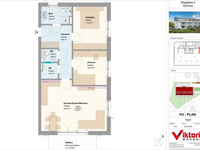 Traumhafte 3 Zimmer Balkon Wohnung in Bürmoos!